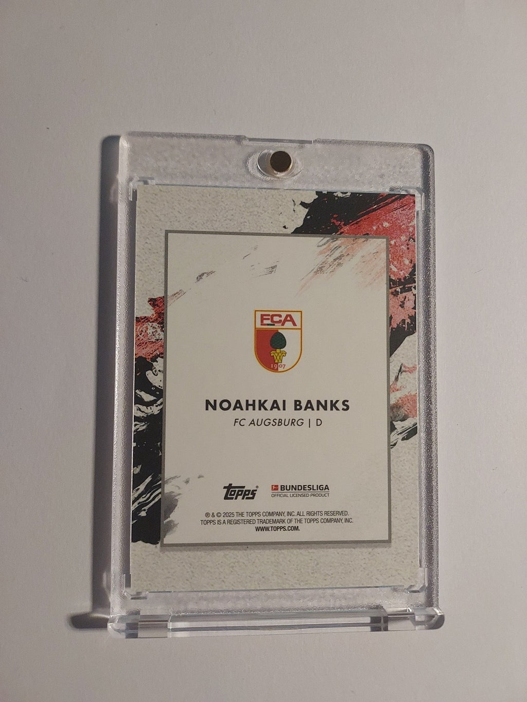 Topps Inception Bundesliga 24-25 Noahkai Banks Augsburg Nummeriert 21/99 Rookie – Bild 3