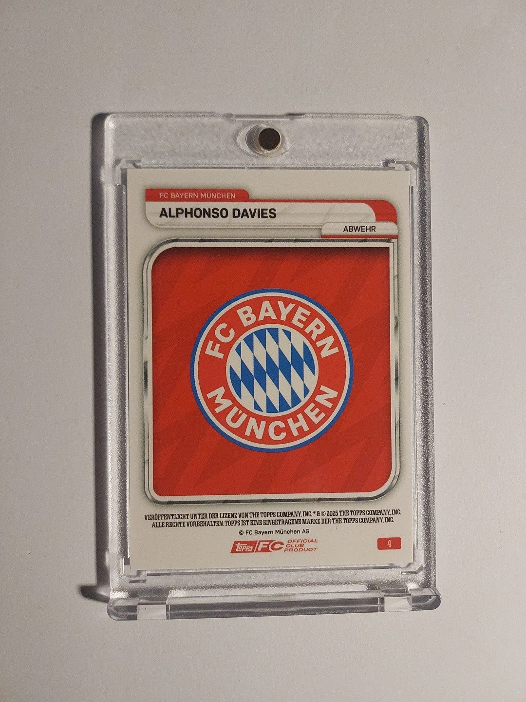 Topps Bayern München Tin Collector 2025-26 Alphonso Davies Parallel 8/150 Rare – Bild 3