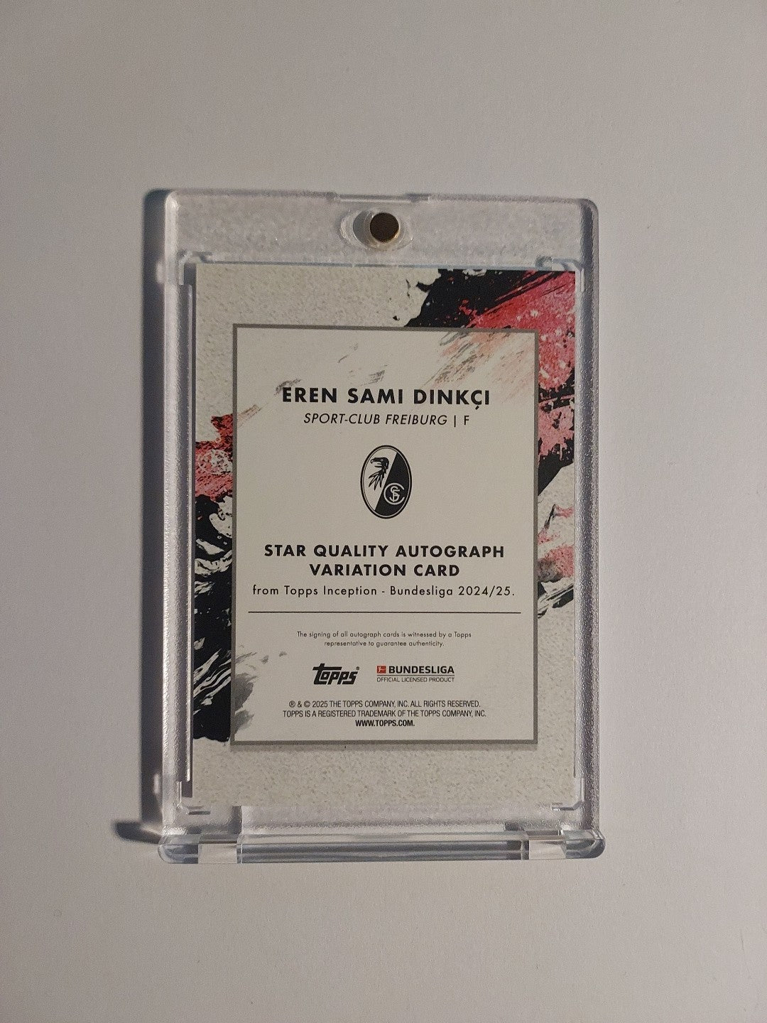 Topps Inception Bundesliga 2024-25 Eren Sami Dinkci Auto Freiburg Parallel 33/49 – Bild 3