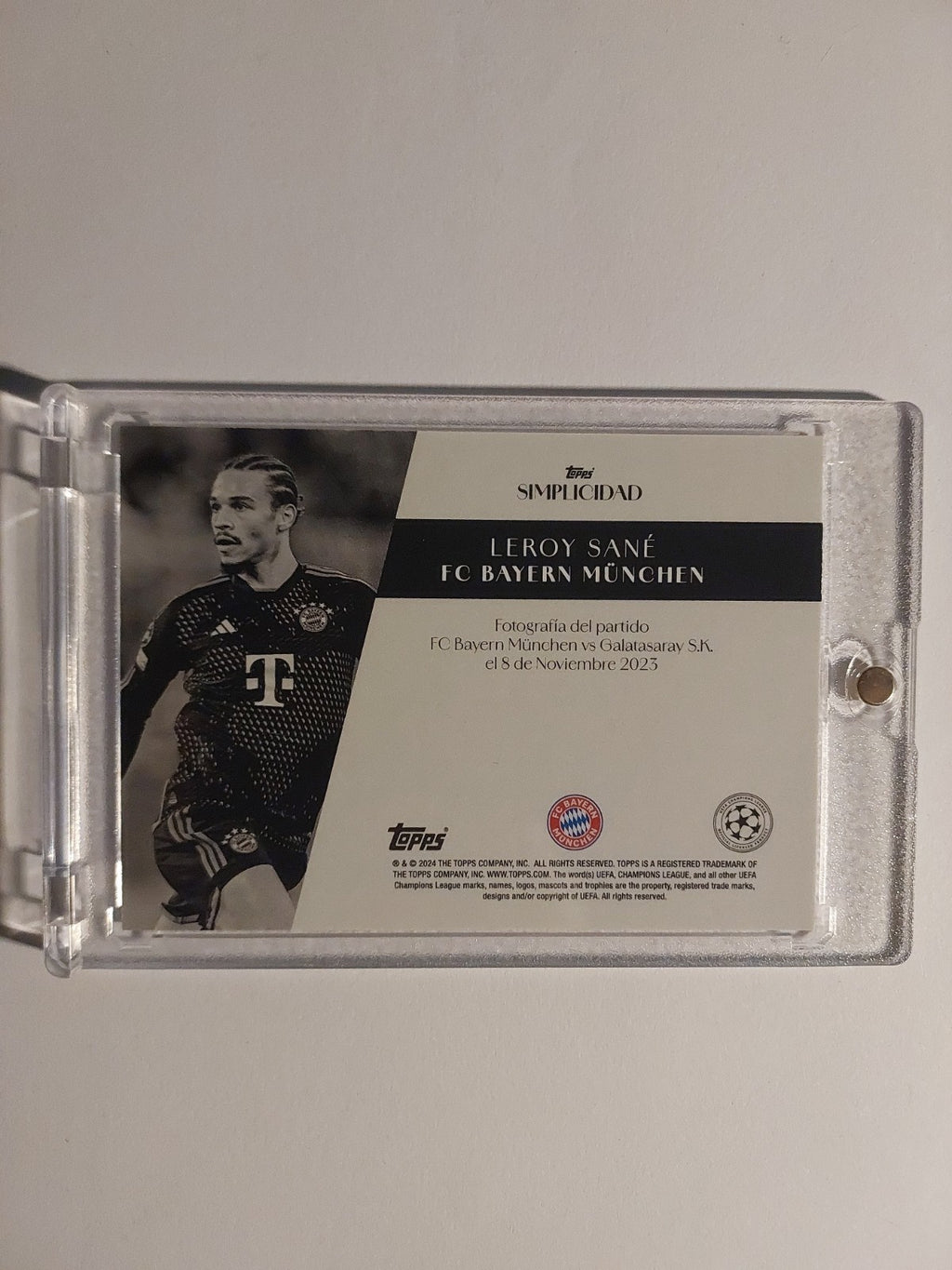 Topps Simplicidad 2023-24 Leroy Sane Bayern München Parallel 8/10 Rare Refractor – Bild 3