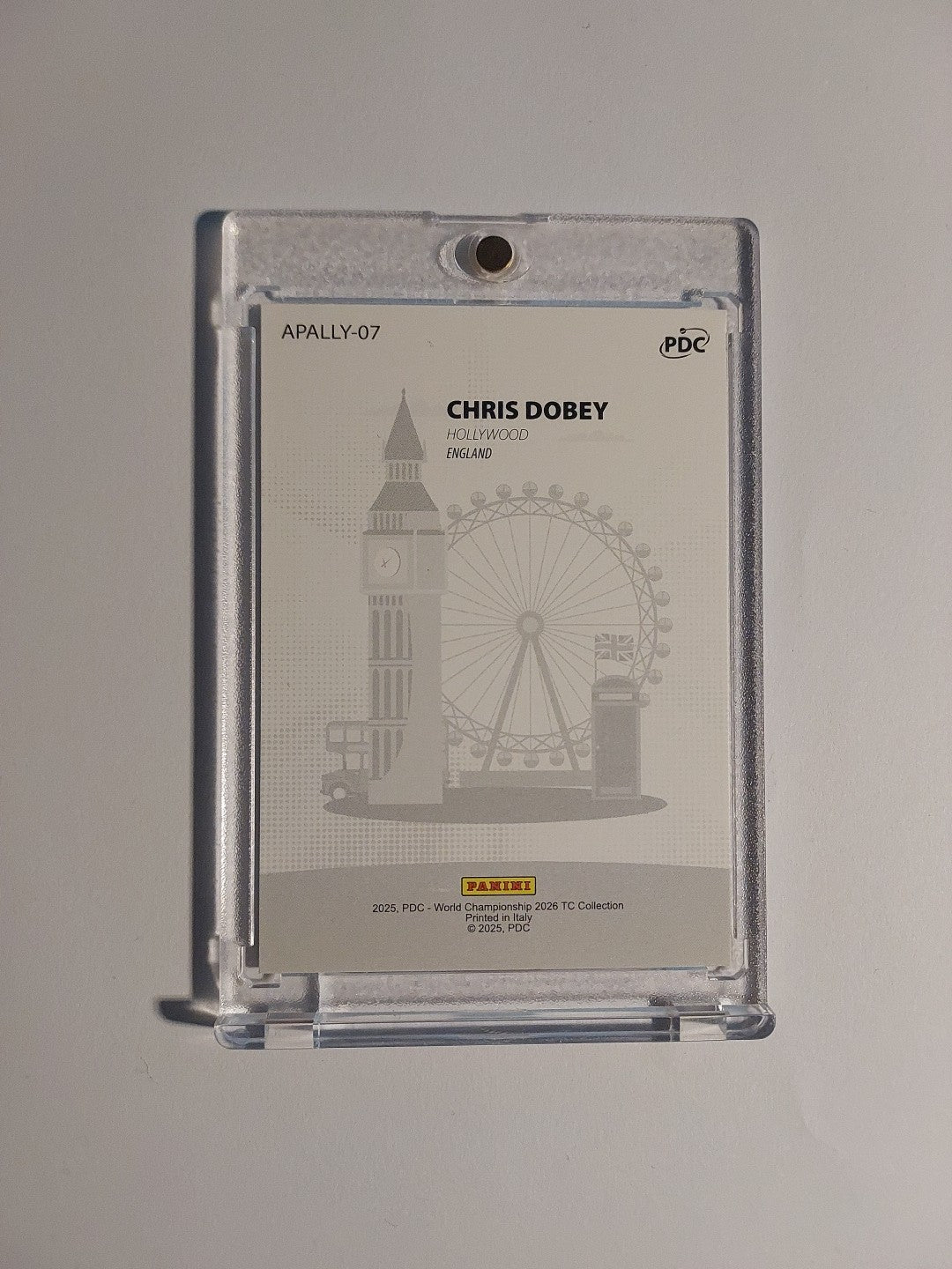Panini PDC World Championship 2026 Chris Dobey Ally Pally Parallel Refractor Hit – Bild 3