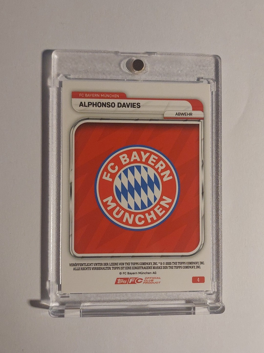 Topps Bayern Tin Collector 2025-26 Alphonso Davies Parallel 57/150 Rare Hit – Bild 3