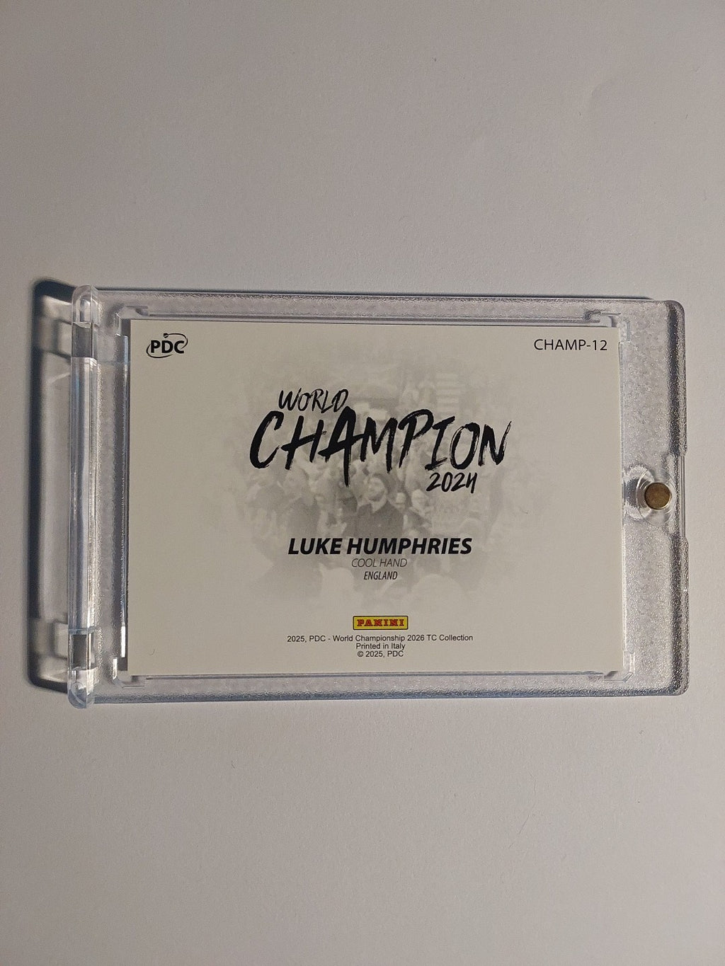 Panini PDC World Championship 2026 Luke Humphries World Champion 2024 Refractor – Bild 3