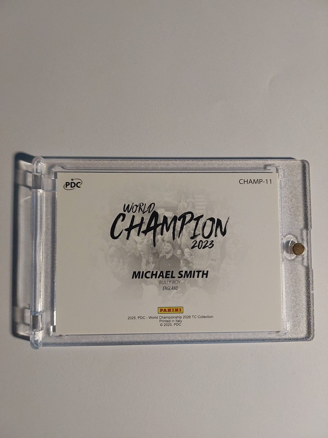 Panini PDC World Championship 2026 Michael Smith Darts World Champion Refractor – Bild 3
