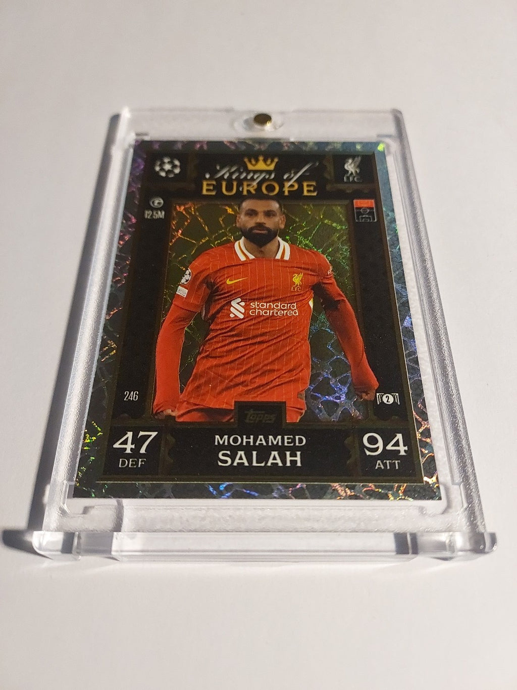 Topps Match Attax 2024-25 Mohamed Salah Liverpool Parallel Refractor Insert Rare – Bild 3