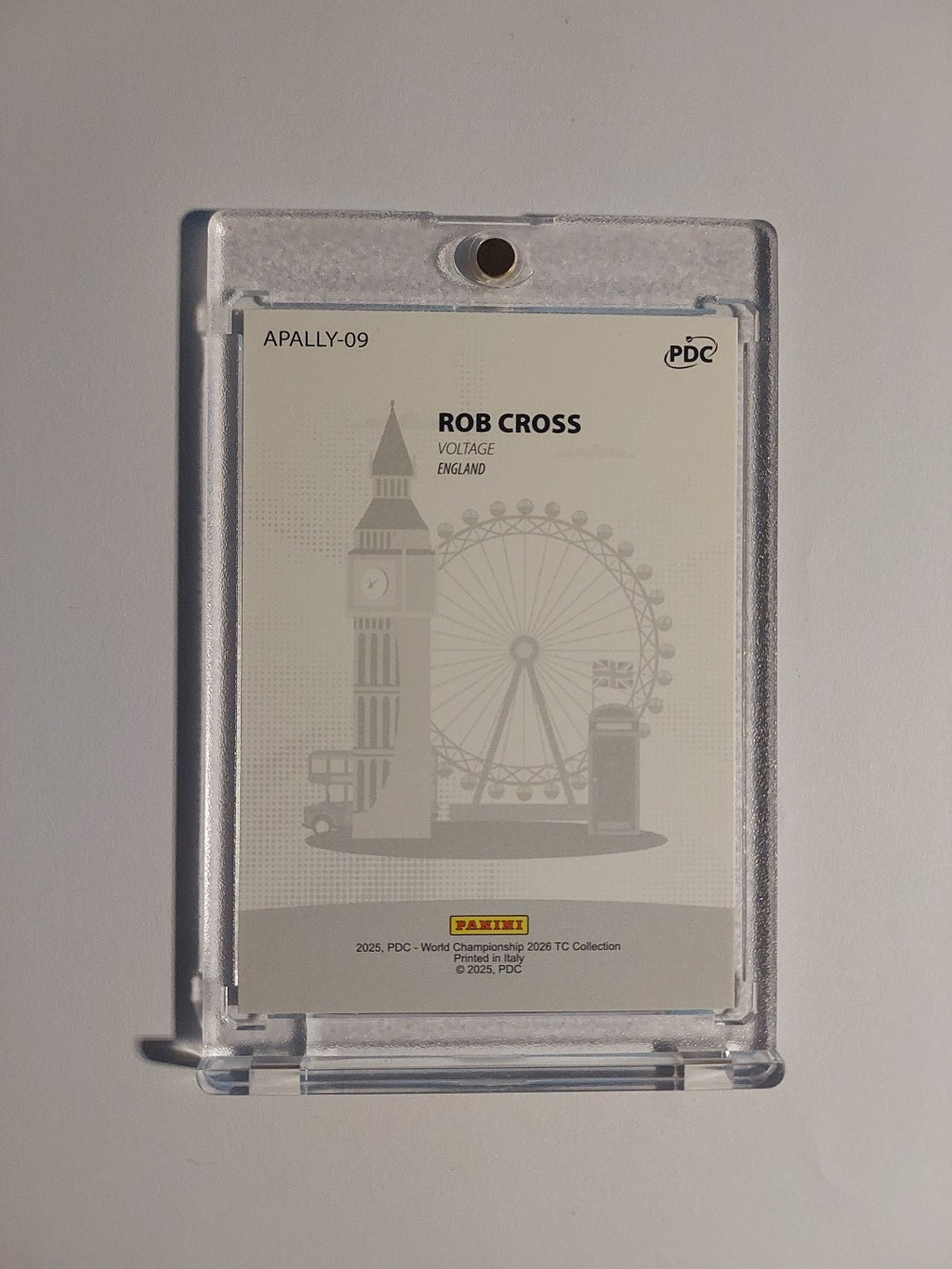 Panini PDC World Championship 2026 Rob Chross Ally Pally Parallel Refractor Rare – Bild 3