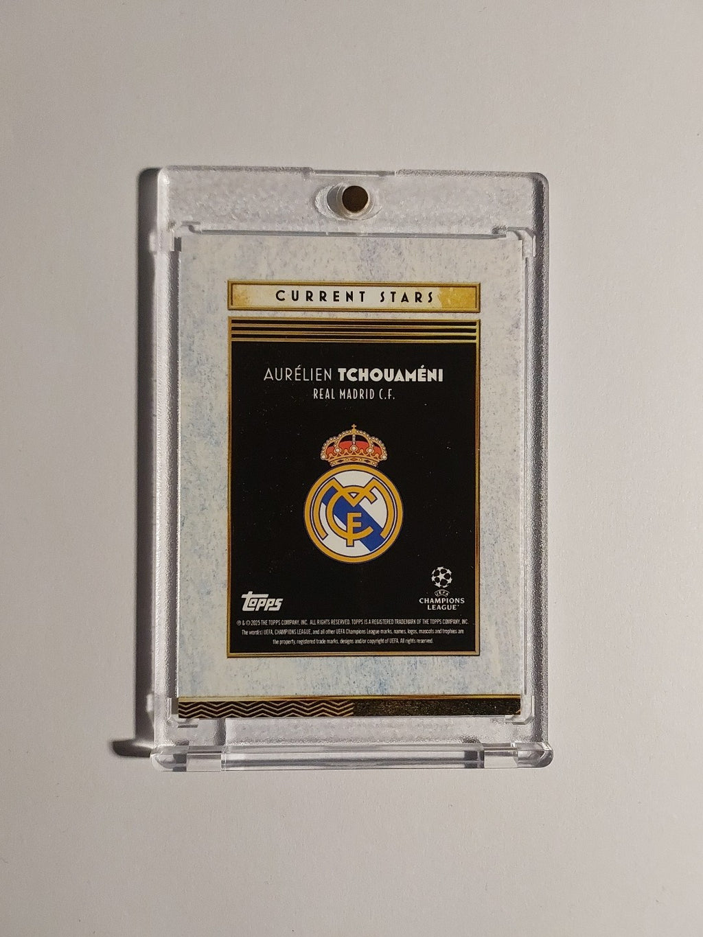Topps UCC Deco 2025-26 Aurelien Tchouameni Real Madrid Parallel 9/99 Refractor – Bild 4