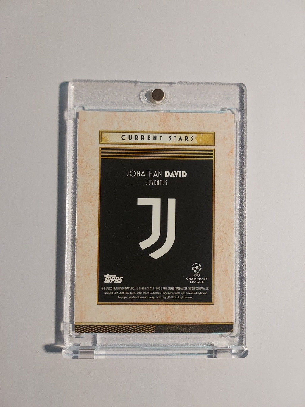 Topps UCC Deco 2025-26 Jonathan David Juventus Turin Parallel 9/25 Refractor Hit – Bild 4