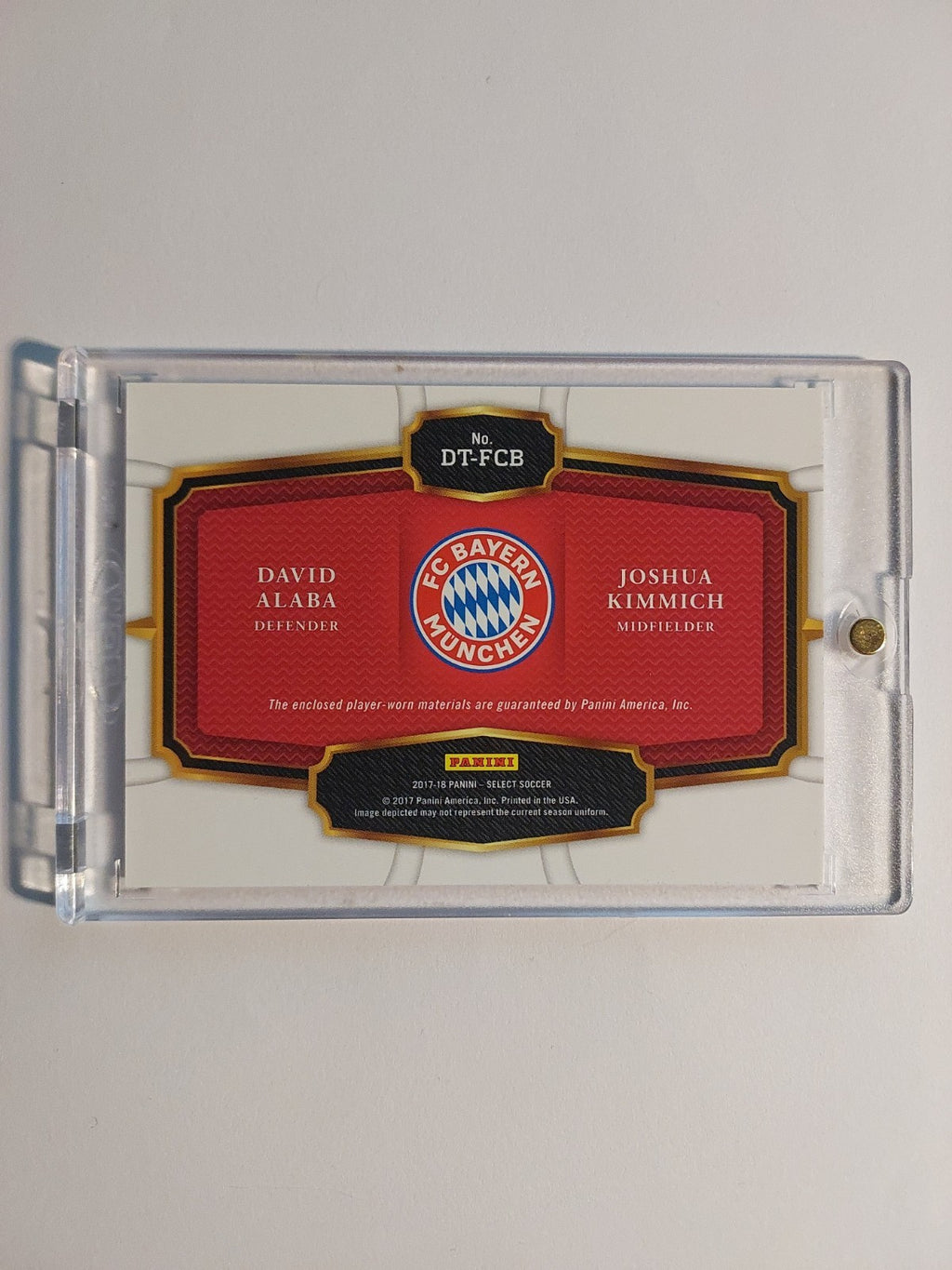 Panini Select 2016-17 Alaba & Kimmich Dual Patch Bayern München Rookie Parallel – Bild 4