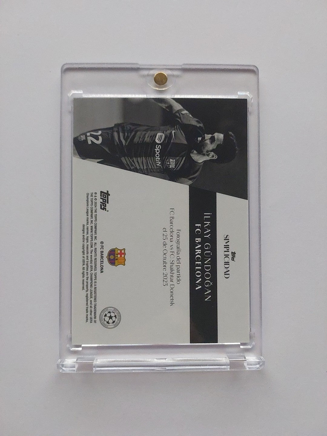 Topps UCC 2023-24 Ilkay Gündogan Barcelona Nummeriert 96/99 Parallel Refractor – Bild 4