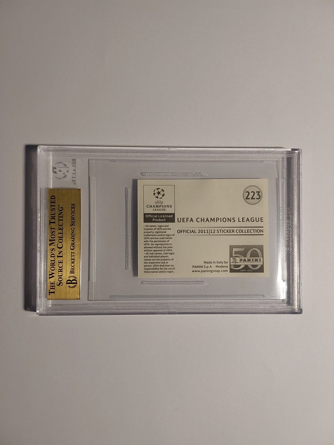 Panini Champions League 2011-12 Cristiano Ronaldo Real Madrid BGS 9.5 PSA POP 1 – Bild 4