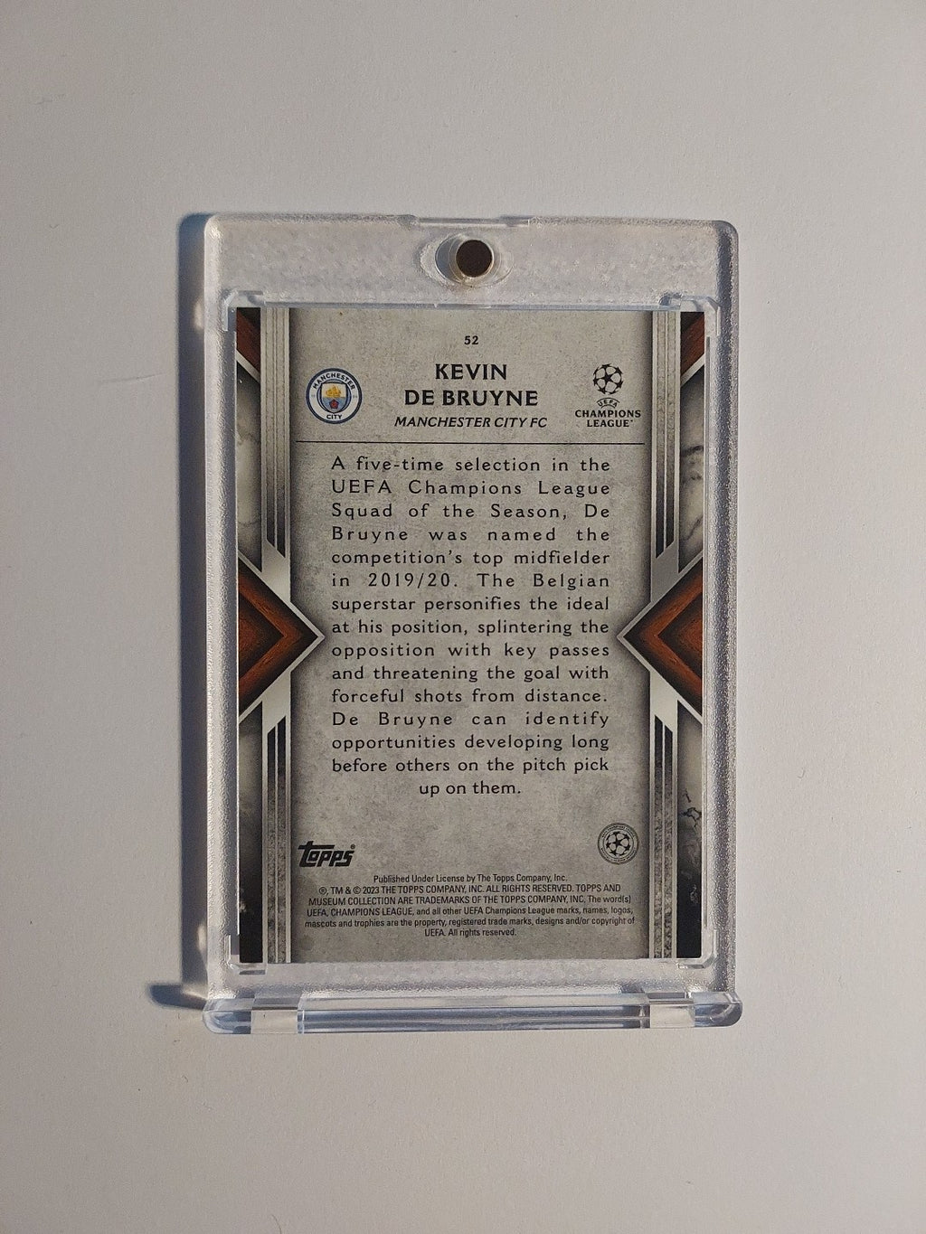 Topps UCC Museum 2022-23 Kevin De Bruyne Manchester City Parallel 47/99 Rare Hit – Bild 4