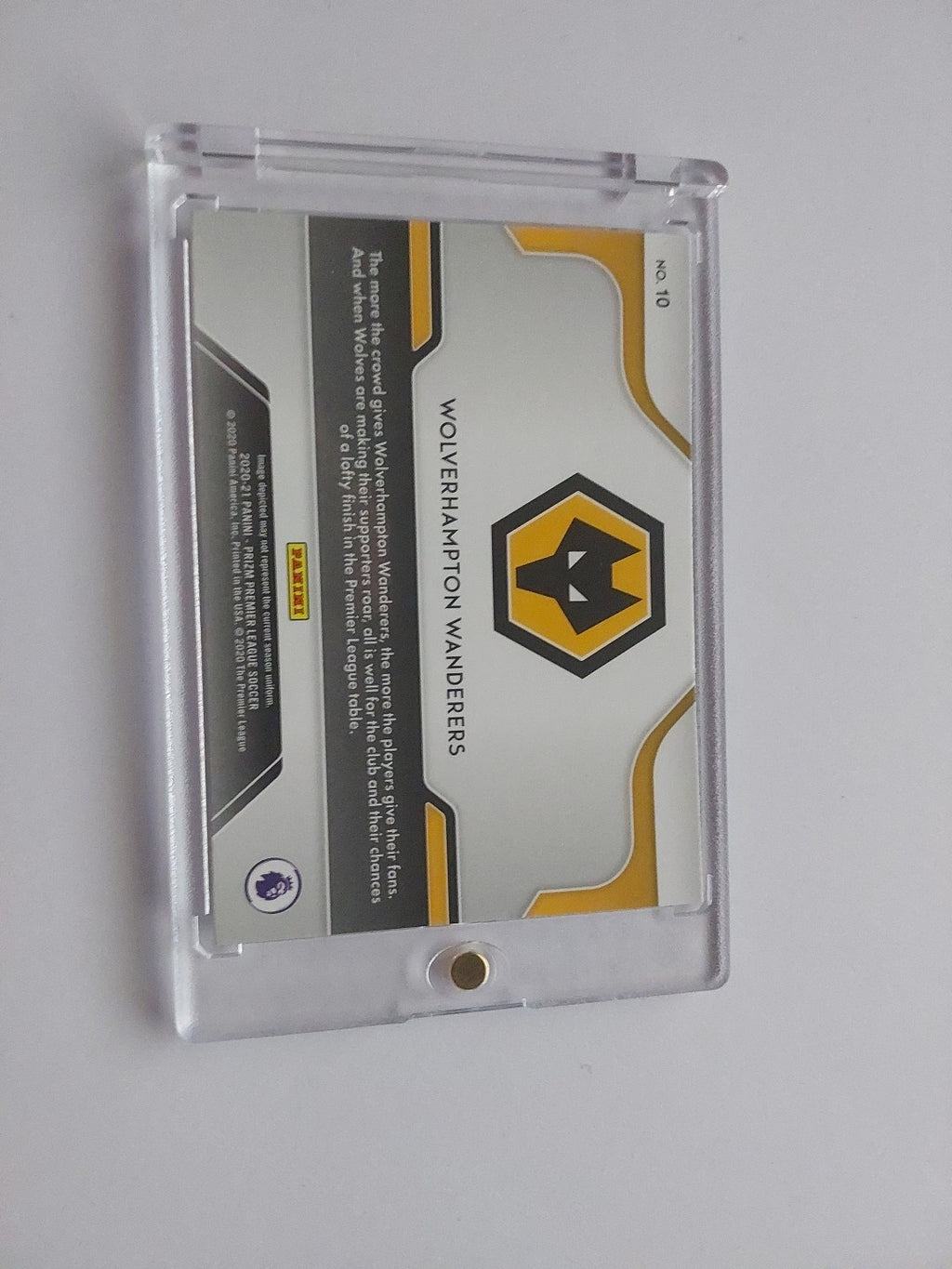 Panini Gold Prizm 2020-21 Wolverhampton Wanderers Atmosphere Parallel Team Card – Bild 4