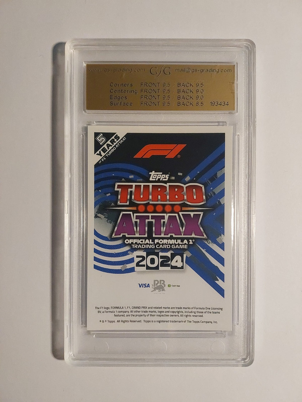 Topps Turbo 2024 Daniel Ricciardo RB Racing GSG 9 = PSA Parallel 105/299 Limited – Bild 4