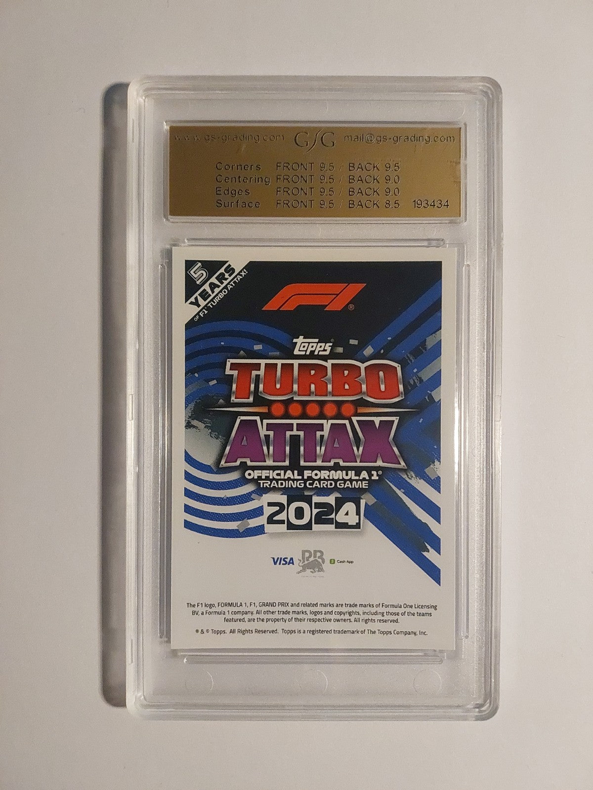 Topps Turbo 2024 Daniel Ricciardo RB Racing GSG 9 = PSA Parallel 105/299 Limited – Bild 4