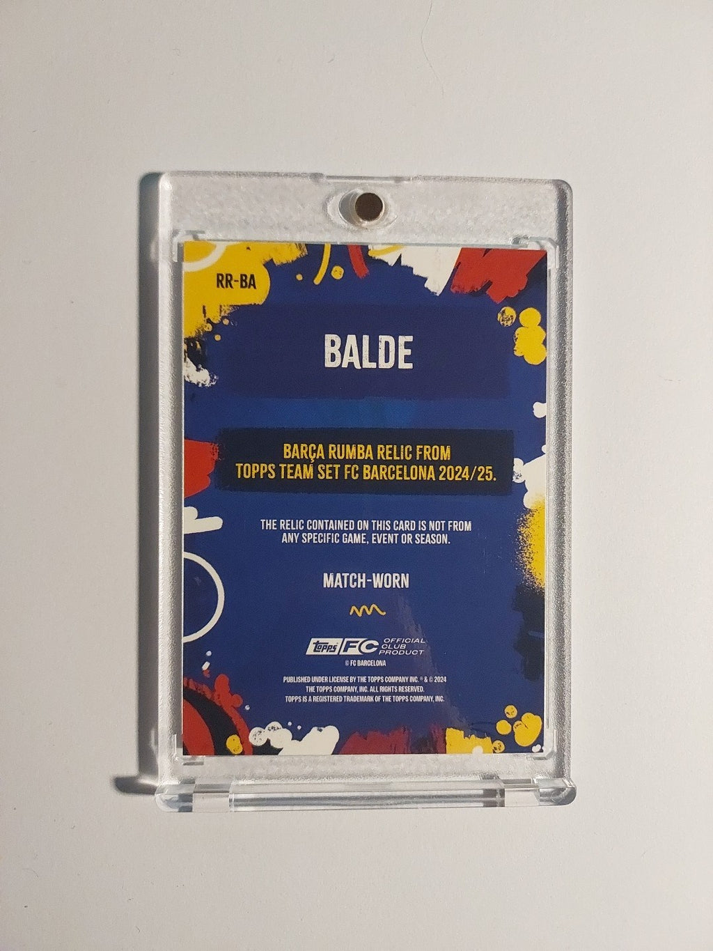 Topps Barcelona Team Set 2024-25 Alejandro Balde Patch Relic Parallel 9/50 Rare – Bild 4