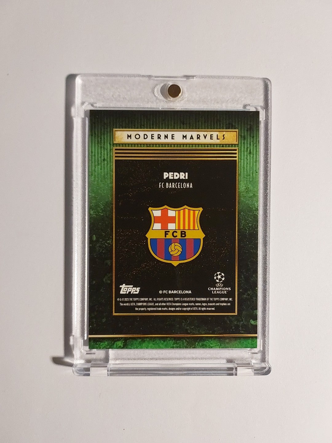 Topps UCC Deco 2025-26 Pedri Barcelona Spanien Parallel 7/75 Refractor Rare Hit – Bild 4