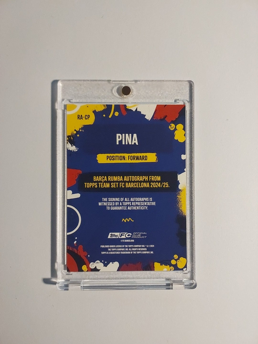 Topps Barcelona Team Set 2024-25 Claudia Pina Auto Parallel 73/99 Refractor Rare – Bild 5