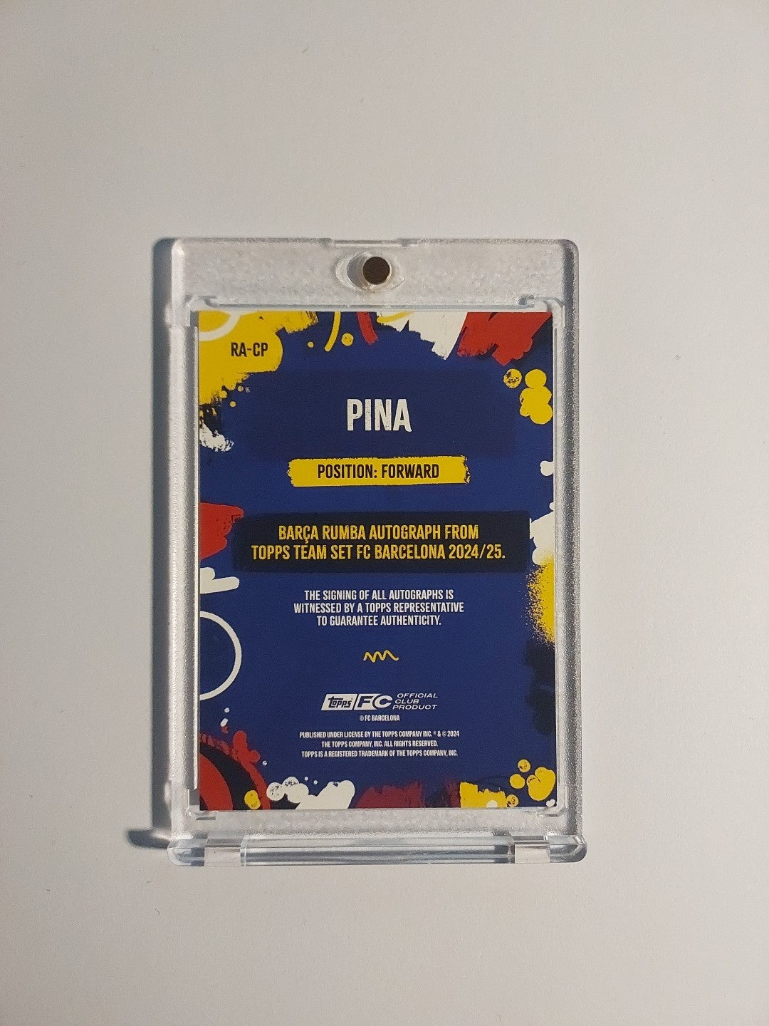Topps Barcelona Team Set 2024-25 Claudia Pina Auto Parallel 73/99 Refractor Rare – Bild 5