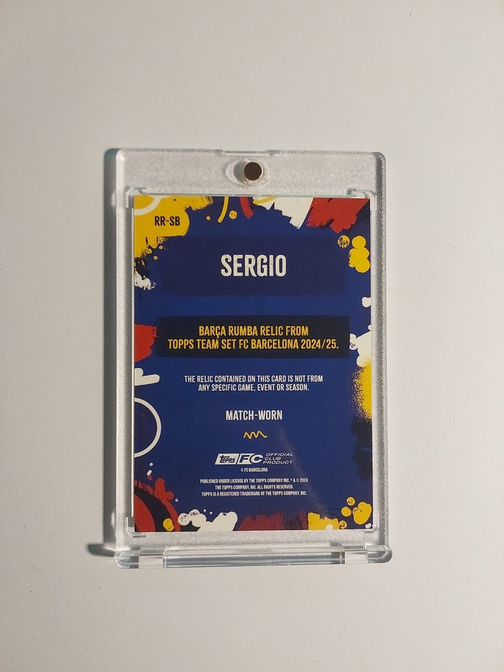Topps Barcelona Team Set 2024-25 Sergio Busquets Patch Relic Parallel 61/250 Hit – Bild 5