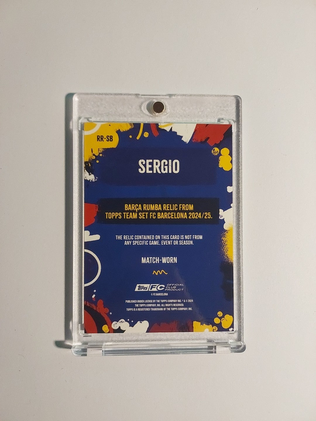 Topps Barcelona Team Set 2024-25 Sergio Busquets Patch Relic Parallel 61/250 Hit – Bild 5