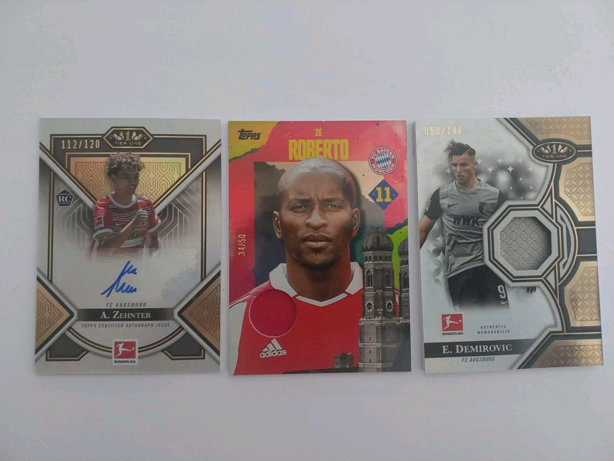 Topps Fußball Lot 20 Karten + 1 Garantierte Numbered oder Relic oder Autogramm – Bild 8